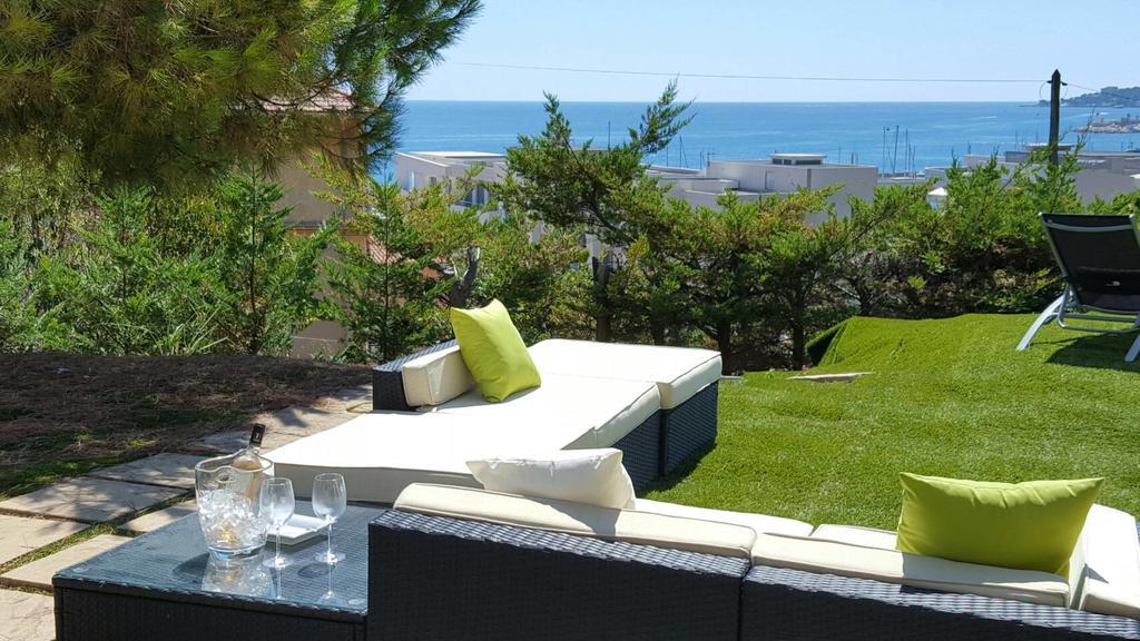 Cap Au Sud,Vue Panoramique Mer,Piscine Menton Bagian luar foto