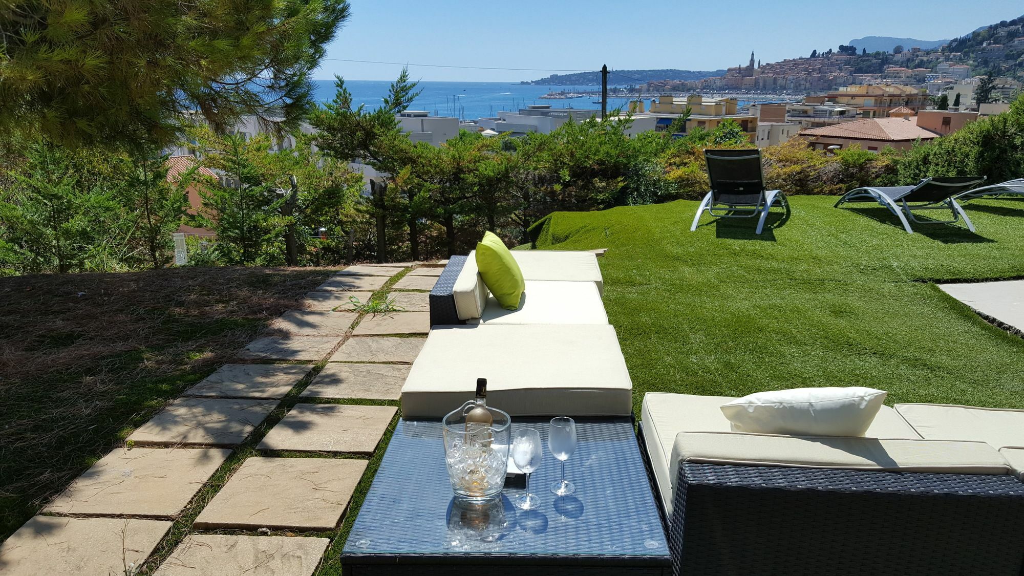 Cap Au Sud,Vue Panoramique Mer,Piscine Menton Bagian luar foto